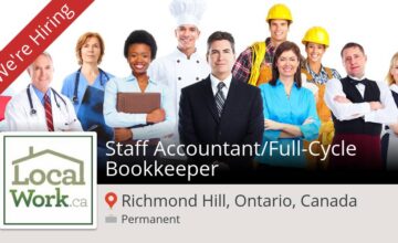 Bookkeeper needed in Canada